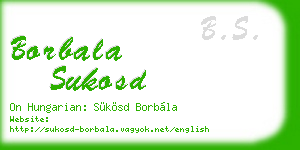 borbala sukosd business card